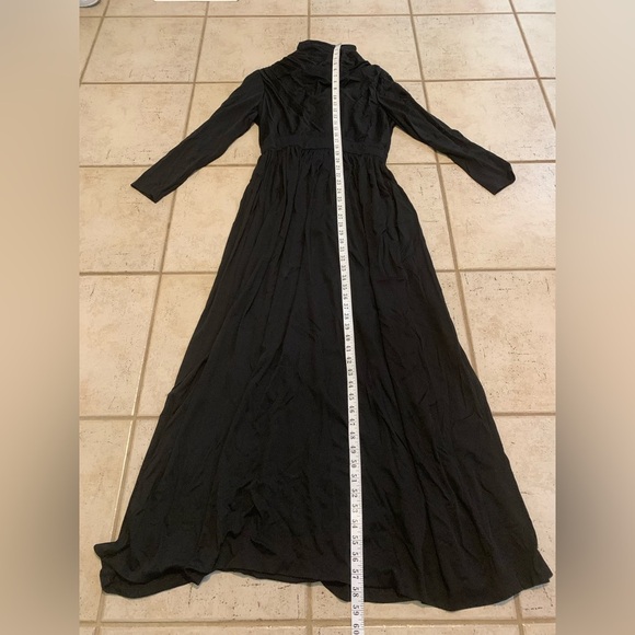 Vintage Milli Hamilton Canada Black Turtleneck Maxi Gown - Size 14 - Picture 7 of 7